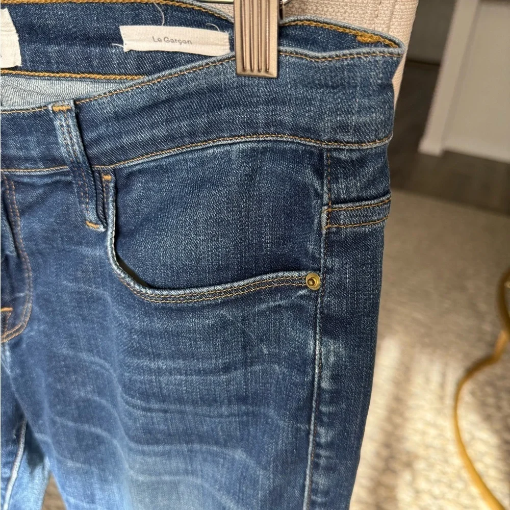FRAME Denim Le Garcon Jeans Released Hem Boyfriend Primrose, 25